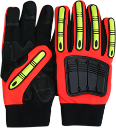 #351 Hi-Vis Armor Skin Impact Pro Freezer Glove (Pair) 351S, 351M, 351L, 351XL