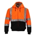 #644 Hi-Vis Orange Hooded Fleece Jacket - 8643RBOR3XL