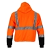 #644 Hi-Vis Orange Hooded Fleece Jacket - 8643RBOR3XL