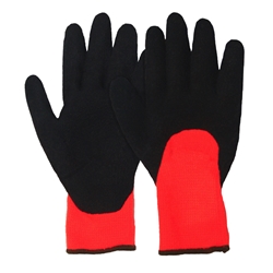 #726-729 3/4 Dipped Blk Rubber Thermal Gloves (Pair) 726, 727, 728, 729