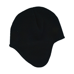 #877 Black Knit Cap Fleece Lined (Each) 