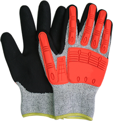 #346 Hi-Vis TPR Impact Pro Knit Glove (Pair) 346S, 346M, 346L, 346XL