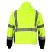 #643 Hi-Vis Lime Hooded Fleece Jacket - 8643RBLML2RMD